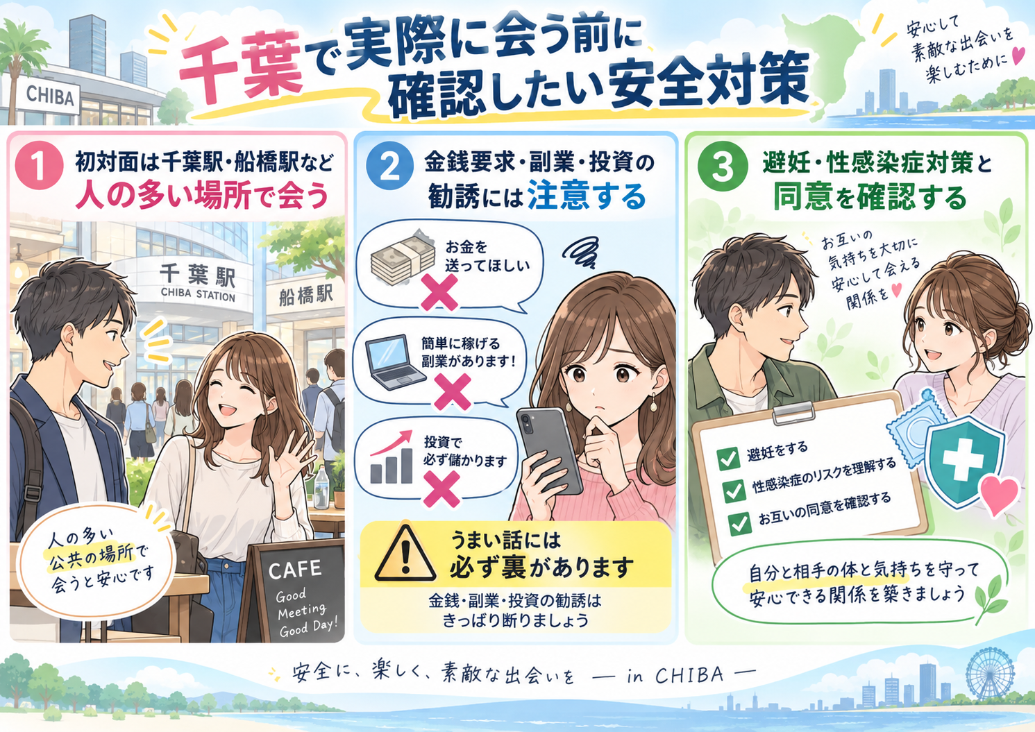 千葉で実際に会う前に確認したい安全対策画像