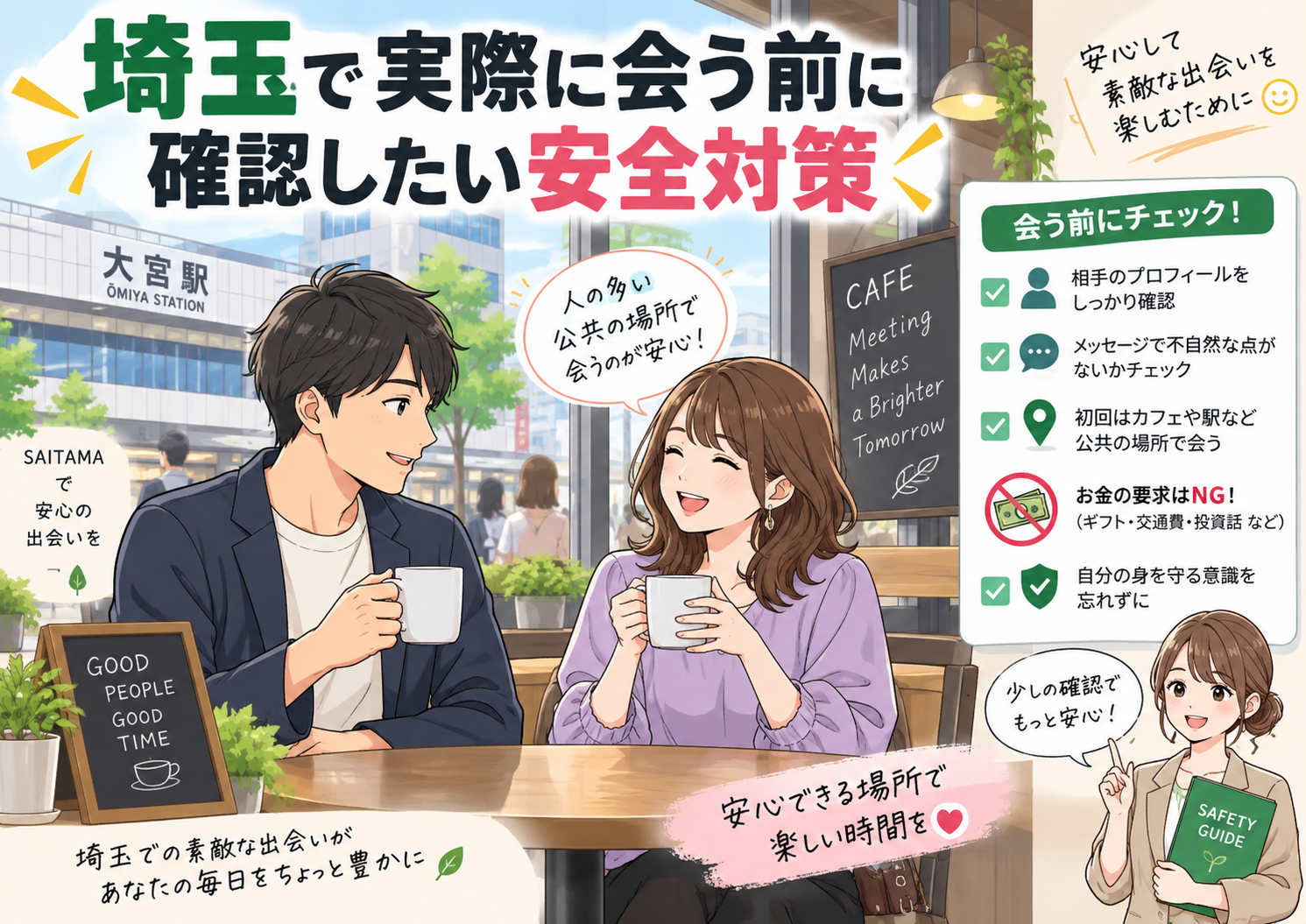 埼玉で実際に会う前に確認したい安全対策