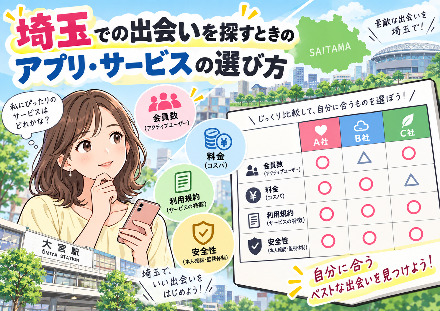 埼玉でセフレを探すときのアプリ・サービスの選び方画像