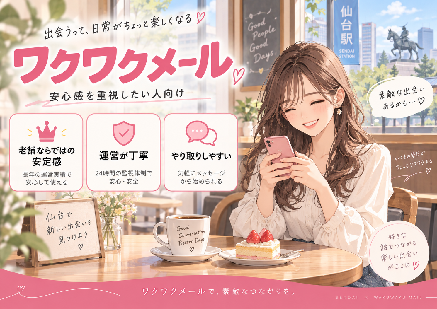 ワクワクメール｜老舗ならではの安定感と目の行き届いた運営画像