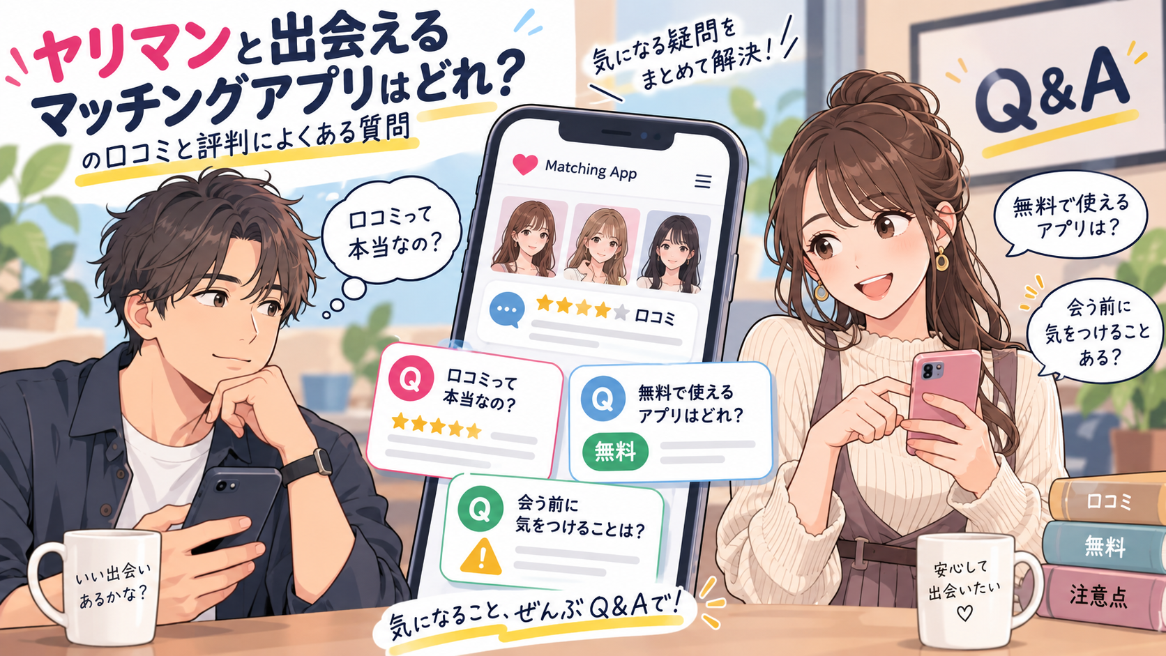 ヤリマンと出会えるマッチングアプリはどれ？の口コミと評判によくある質問画像