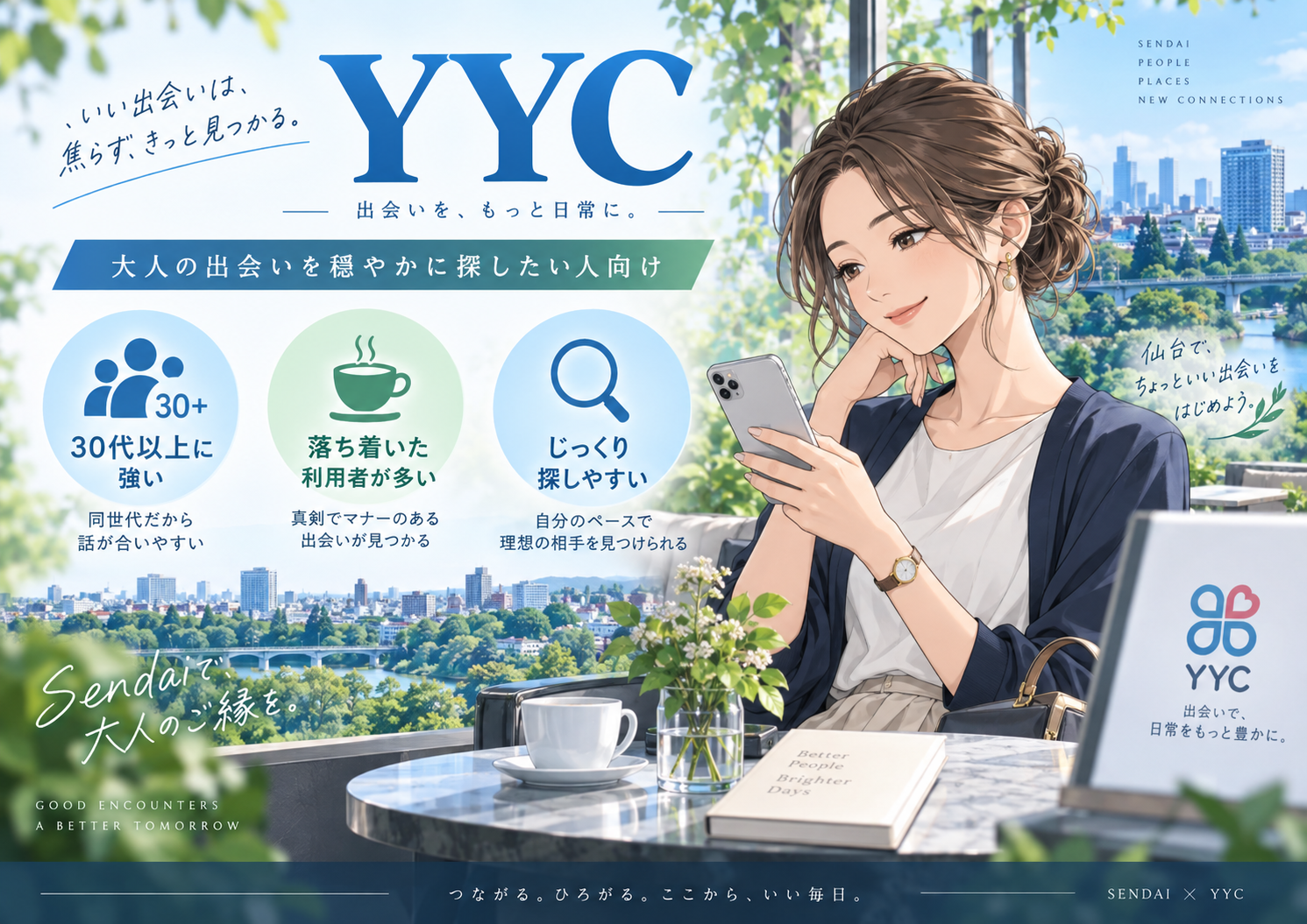 YYC｜30代以上に強く、落ち着いた利用者が多い画像