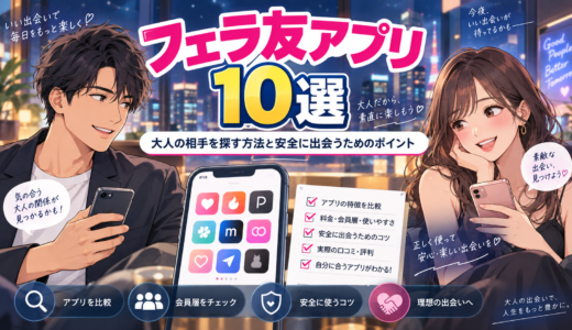 フェラ友アプリ10選｜大人の相手を安全に探す方法とポイント