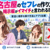 名古屋のセフレの作り方。掲示板がイマイチと言われる理由アイキャッチ