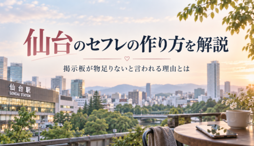 仙台のセフレの作り方を解説 掲示板が物足りないと言われる理由とは